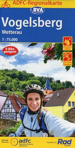 Beispielbild fr ADFC-Regionalkarte Vogelsberg Wetterau, 1:75.000, rei- und wetterfest, GPS-Tracks Download (ADFC-Regionalkarte 1:75000) zum Verkauf von medimops