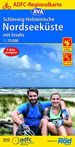 Beispielbild fr ADFC-Regionalkarte Schleswig-Holsteinische Nordseekste mit Inseln 1:75.000, rei- und wetterfest, GPS-Tracks Download (ADFC-Regionalkarte 1:75000) zum Verkauf von medimops
