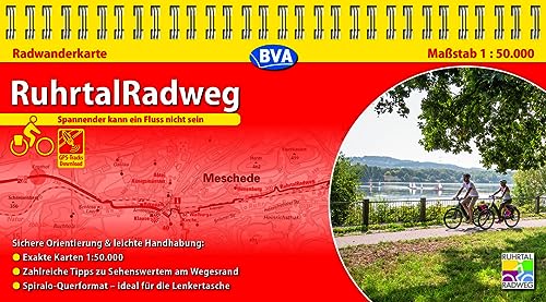 Beispielbild fr Kompakt-Spiralo BVA RuhrtalRadweg 1:50.000: Spannender kann ein Fluss nicht sein - mit Begleitheft zum Verkauf von medimops