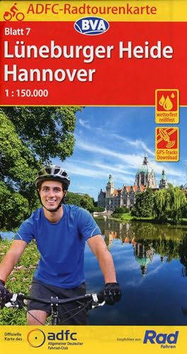 Beispielbild fr ADFC-Radtourenkarte 7 Lneburger Heide /Hannover 1:150.000, rei- und wetterfest, GPS-Tracks Download (ADFC-Radtourenkarte 1:150000) zum Verkauf von medimops