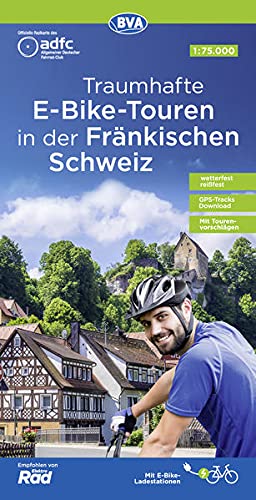 9783969900543: ADFC-Regionalkarte Traumhafte E-Bike-Touren in der Frnkischen Schweiz, 1:75.000, mit Tagestourenvorschlgen, rei- und wetterfest, GPS-Tracks Download