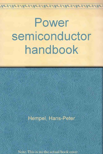 9783980034616: Power Semiconductor Handbook