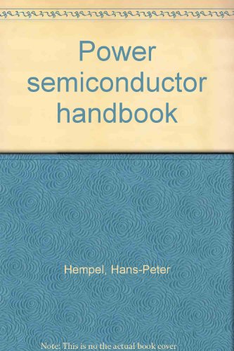 9783980034616: Power semiconductor handbook