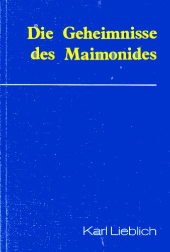 Die Geheimnisse des Maimonides 2. Auflage