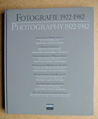 Imagen de archivo de Fotografie 1922 - 1982 = Photography 1922 - 1982. a la venta por Neusser Buch & Kunst Antiquariat