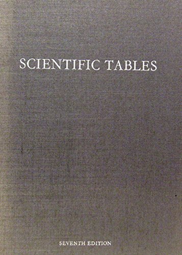 Stock image for Documenta Geigy Scientific Tables for sale by ThriftBooks-Dallas