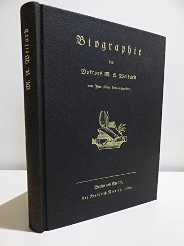 9783980174008: Biographie und Denkwrdigkeiten (Deutschlands 18. Jahrhundert)