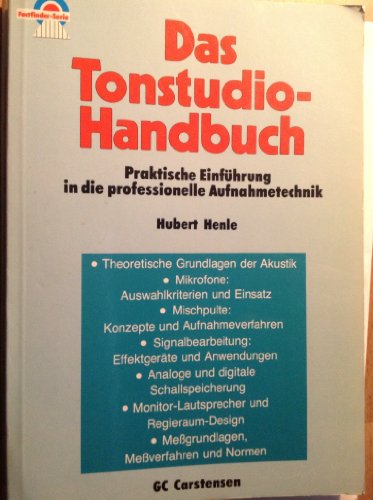 Das Tonstudio Handbuch - Hubert Henle