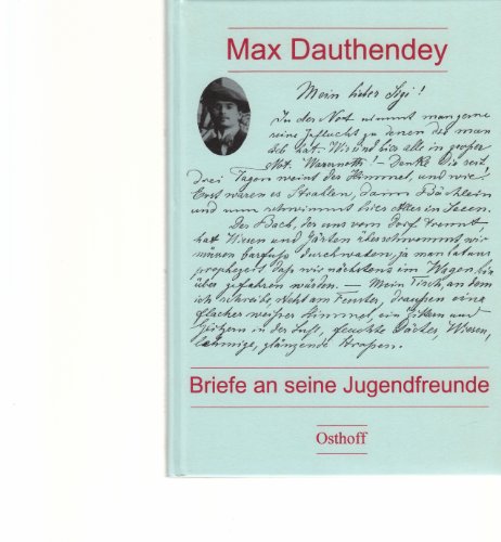 9783980256841: Briefe an seine Jugendfreunde 1890-1892: Insbesondere an Siegfried Lowenthal (German Edition)