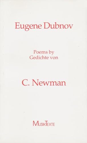 Eugene Dubnov : Poems 1979 - 90. With German translations by Gisela Gronemeyer and C.Newman / Edi...