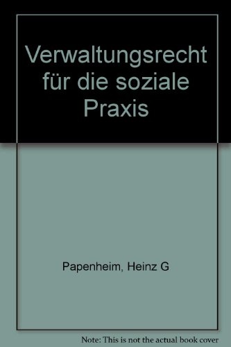 9783980331579: Verwaltungsrecht fr die soziale Praxis