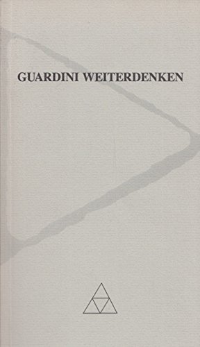 Stock image for Guardini - Weiterdenken for sale by antiquariat rotschildt, Per Jendryschik