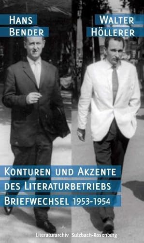 9783980844222: Konturen und Akzente des Literaturbetriebs : Briefwechsel 1953 - 1954
