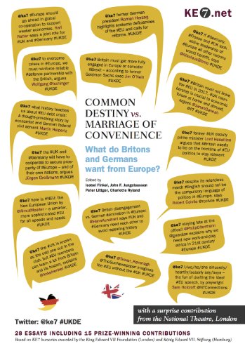 Beispielbild fr COMMON DESTINY vs. MARRIAGE OF CONVENIENCE - What do Britons and Germans want from Europe?: 28 essays including 15 prize-winning contributions zum Verkauf von medimops