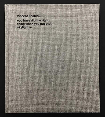 Imagen de archivo de Vincent Fecteau: You Have Did the Right Thing When You Put That Skylight In a la venta por Russian Hill Bookstore