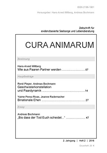 Beispielbild fr Cura animarum (2016) 2: Zeitschrift fr evidenzbasierte Seelsorge und Lebensberatung zum Verkauf von medimops