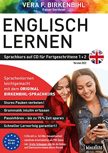 Englisch lernen für Fortgeschrittene 1+2 (ORIGINAL BIRKENBIHL): Sprachkurs auf 5 CDs inkl. Gratis-Schnupper-Abo für den Onlinekurs - Vera F. Birkenbihl