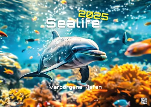 9783986734299: Sealife - verborgene Tiefen - 2025 - Kalender DIN A2: Der Wandkalender mit den schnsten Unterwasser-Motiven fr das Jahr 2025 im extragroen Format DIN A2 (ca. 60 x 42 cm)!
