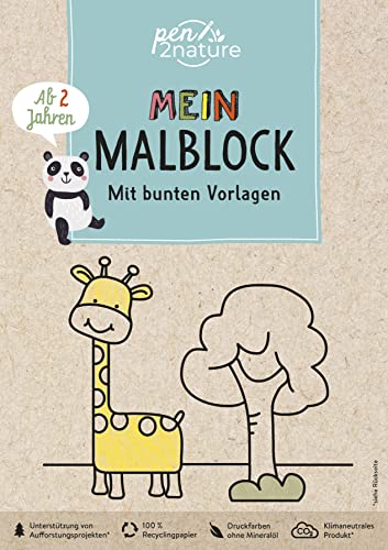 Stock image for Mein Malblock. Mit bunten Vorlagen. Fr Kinder ab 2 Jahren for sale by GreatBookPrices