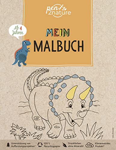 Stock image for Mein Malbuch Dinosaurier. Fr Kinder ab 4 Jahren for sale by GreatBookPrices