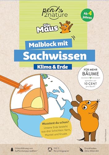 Stock image for Die Maus - Malblock mit Sachwissen Klima & Erde for sale by GreatBookPrices