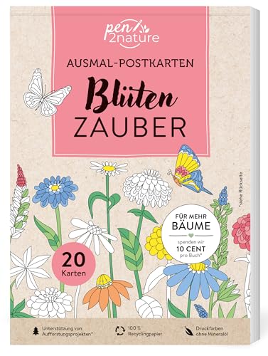 Stock image for Ausmal-Postkarten Bltenzauber 20 Karten for sale by GreatBookPrices