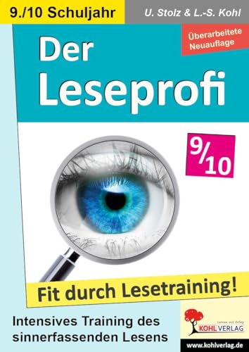 9783988411099: Der Leseprofi / Klasse 9-10: Fit durch Lesetraining! (9.-10. Schuljahr)