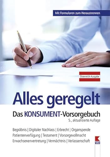 Stock image for Alles geregelt. Das KONSUMENT-Vorsorgebuch for sale by PBShop.store US