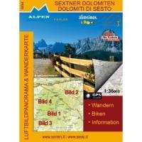 9783990174944: Sextner Dolomiten Dolomiti di Sesto 1 : 35 000 + GPS compatible Luftbildpanorama & Wanderkarten: Wandern Biken Information