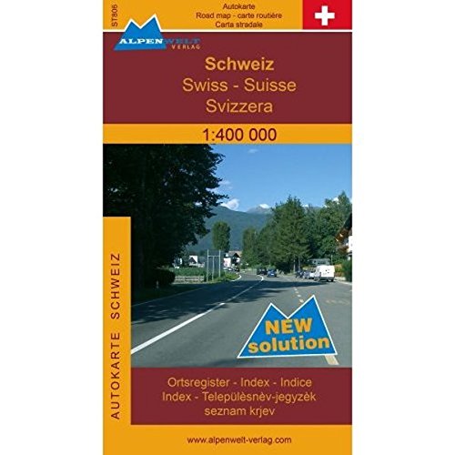 9783990178065: Schweiz 1 : 400 000 Autokarte: Strassenkarte mit Ortsregister