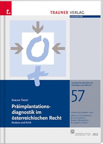 Beispielbild fr Primplantationsdiagnostik im sterreichischen Recht: Linzer Schriften zu Gender und Recht, Band 57 zum Verkauf von medimops