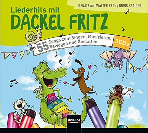 Beispielbild fr Liederhits mit Dackel Fritz - 3 Playback-CDs: 55 Songs zum Singen, Musizieren, Bewegen und Gestalten zum Verkauf von medimops