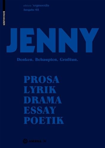 Beispielbild fr JENNY. Ausgabe 02: Denken, Behaupten, Grotun. (Edition Angewandte) zum Verkauf von Kennys Bookstore