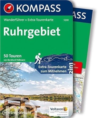 Ruhrgebiet: Wanderführer mit Extra Tourenkarte zum Mitnehmen. - Pollmann, Bernhard