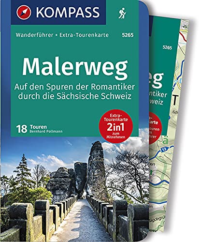 Beispielbild für WF5265 Malerweg 18 Touren durch die SÃ¤chsische Schweiz Kompass: Wandelgids met overzichtskaart zum Verkauf von AwesomeBooks