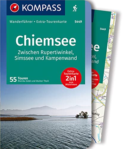 Stock image for Chiemsee, Zwischen Rupertiwinkel, Simssee und Kampenwand: Wanderfhrer mit Extra-Tourenkarte, 55 Touren, GPX-Daten zum Download. (KOMPASS-Wanderfhrer, Band 5449) for sale by medimops