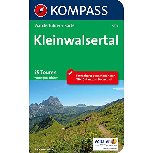 Beispielbild fr Kleinwalsertal: Wanderfhrer mit Extra-Tourenkarte, 35 Touren, GPX-Daten zum Download (KOMPASS-Wanderfhrer, Band 5674) zum Verkauf von medimops
