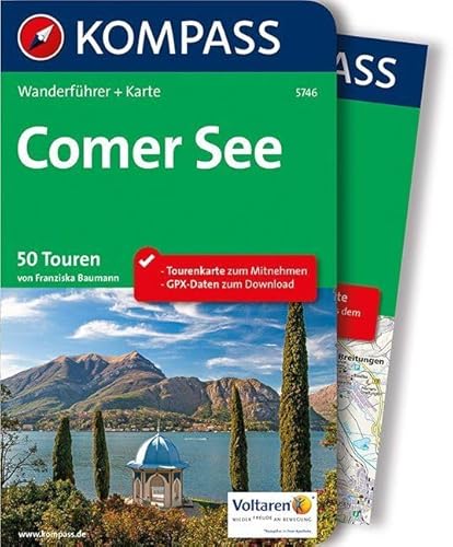 Beispielbild fr Comer See: Wanderfhrer mit Extra-Tourenkarte, 50 Touren, GPX-Daten zum Download. (KOMPASS-Wanderfhrer, Band 5746) zum Verkauf von medimops