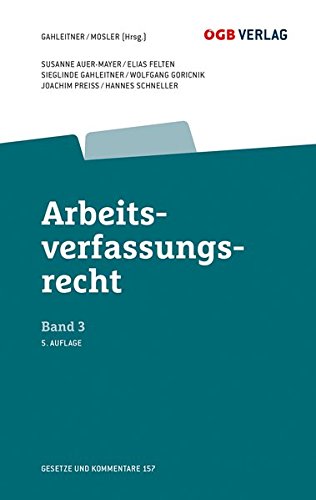 9783990461020: Arbeitsverfassungsrecht (f. sterreich). Bd.3