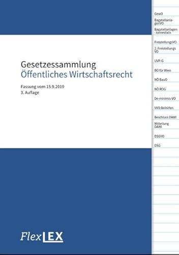 Beispielbild fr Gesetzessammlung ffentliches Wirtschaftsrecht: Fassung vom 15.9.2019, WU Wien zum Verkauf von medimops