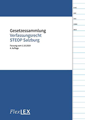 Beispielbild fr Gesetzessammlung Verfassungsrecht STEOP Salzburg: Fassung vom 1.10.2019 zum Verkauf von medimops