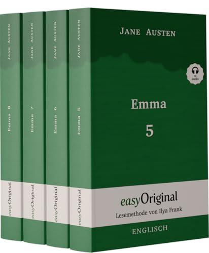 Stock image for Emma - Teile 5-8 (Buch + 4 MP3 Audio-CDs) - Lesemethode von Ilya Frank - Zweisprachige Ausgabe Englisch-Deutsch for sale by Blackwell's