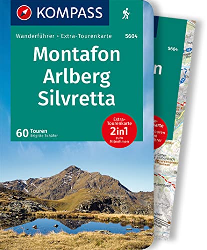 Beispielbild fr KOMPASS Wanderfhrer Montafon, Arlberg, Silvretta: Wanderfhrer mit Extra-Tourenkarte 1:50.000, 60 Touren, GPX-Daten zum Download. zum Verkauf von medimops