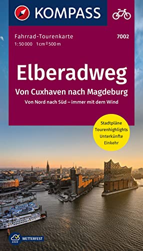 Beispielbild fr KOMPASS Fahrrad-Tourenkarte, Elberadweg 2, 1:50 000: Von Cuxhaven nach Magdeburg, Leporello Karte, rei- und wetterfest zum Verkauf von medimops