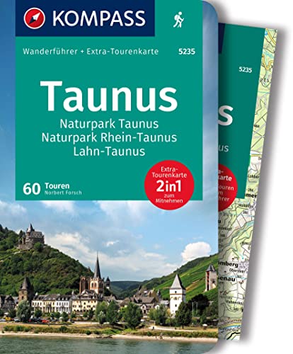 Beispielbild fr KOMPASS Wanderfhrer 5235 Taunus, Naturpark Taunus, Naturpark Rhein-Taunus, Lahn-Taunus, 60 Touren: mit Extra-Tourenkarte Mastab, GPX-Daten zum Download zum Verkauf von medimops