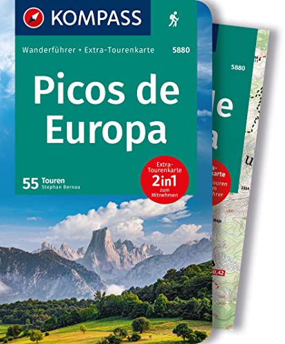 Stock image for KOMPASS Wanderfhrer Picos de Europa, 55 Touren mit Extra-Tourenkarte for sale by Blackwell's