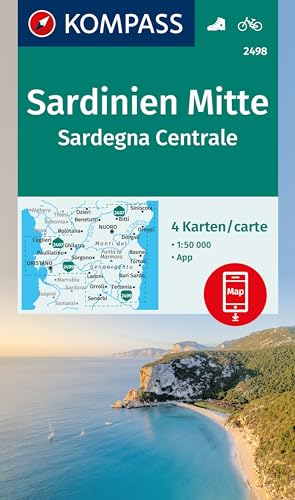 Stock image for KOMPASS Wanderkarten-Set 2498 Sardinien Mitte / Sardegna Centrale (4 Karten) 1:50.000 for sale by Blackwell's