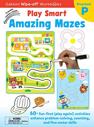 Beispielbild fr Play Smart Amazing Mazes Ages 2-4, Volume 16: At-Home Write-Off Workbook with Erasable Marker zum Verkauf von ThriftBooks-Atlanta