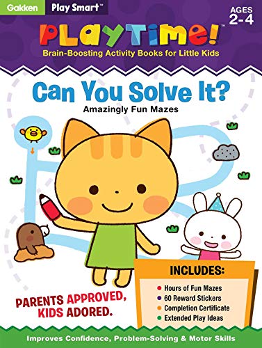 Stock image for Play Smart Playtime: Can You Solve It? Amazingly Fun Mazes Ages 2-4: At-home Activity Workbook for sale by Orion Tech