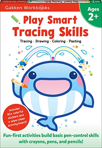 Imagen de archivo de Play Smart Tracing Skills Age 2+: Preschool Activity Workbook with Stickers for Toddlers Ages 2, 3, 4: Learn Basic Pen-control Skills with Crayons, Pens and Pencils (Full Color Pages) a la venta por HPB Inc.